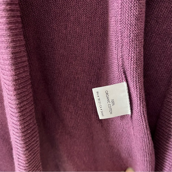 Eileen Fisher Deep Purple Women's Cardigan - Picture 3 of 7